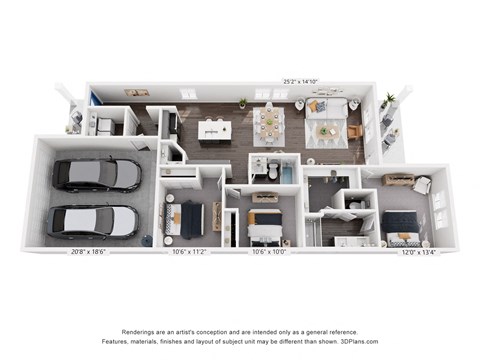 Caso Leander Luxury Rental Homes in Leander, Texas C1 Floor Plan